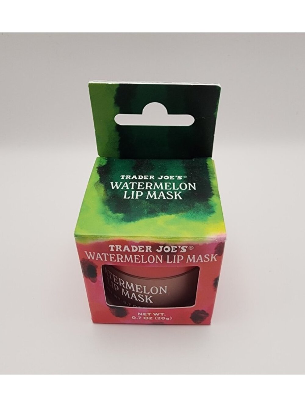 Trader Joes Watermelon Lip Mask Hydrating Overnight Treatment 0.7oz New Sealed